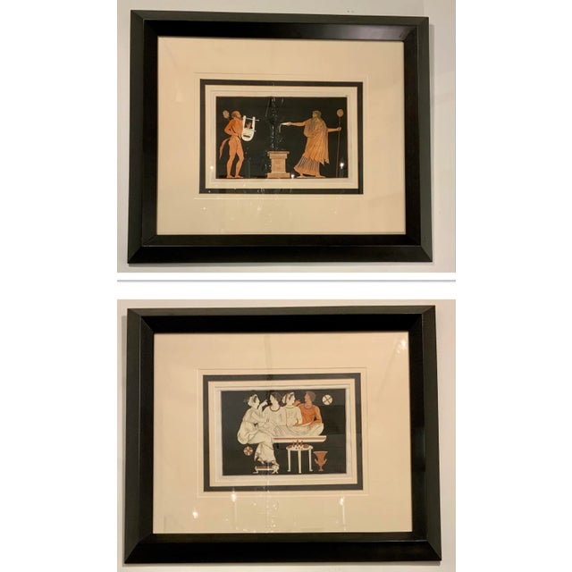 Antique Classical Greek Scene Engravings Pair For Sale - Image 9 of 9