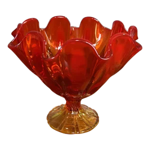MidCentury Modern Glass Vase by Viking