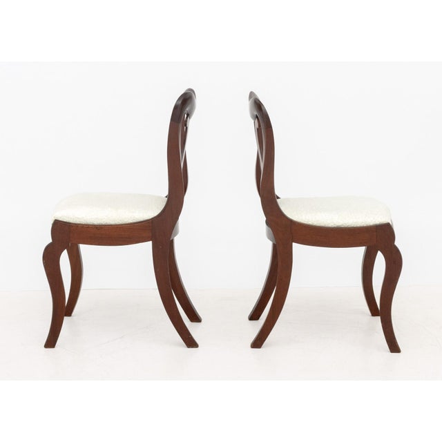 American Classical Mahogany Side Chairs, Pair For Sale - Image 4 of 9