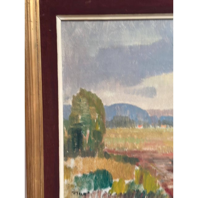 Mid-Century Modern Ragnar Falk, Landscape, 1950s, Oil Painting on Canvas, Framed For Sale - Image 3 of 18