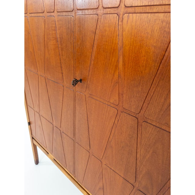 Wood Swedish Bangkok Cabinet by Yngve Ekström for Westerbergs Möbler, 1950s For Sale - Image 7 of 12