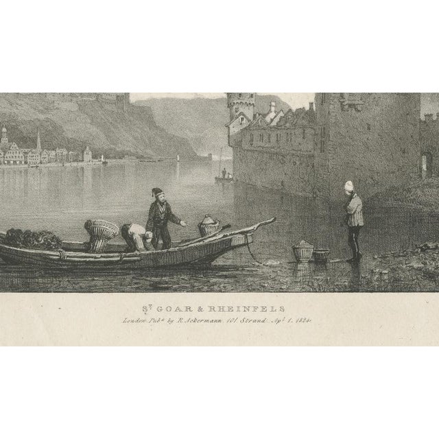 After Prout, St Goar & Rheinfels Rhine View, Engraving, 1824 For Sale - Image 6 of 9