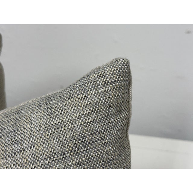 2020s Thom Filicia Home Collection Draper Slate Lumbar Pillows For Sale - Image 5 of 12