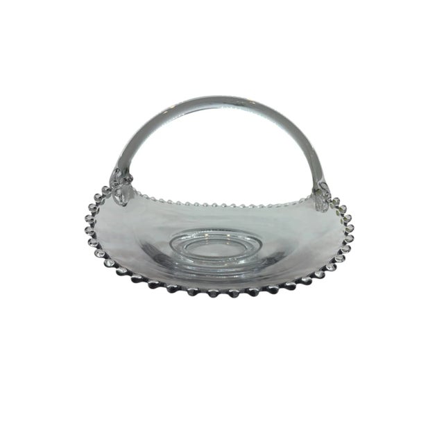 Mid 20th Century Imperial Glass Candlewick Basket For Sale - Image 13 of 15