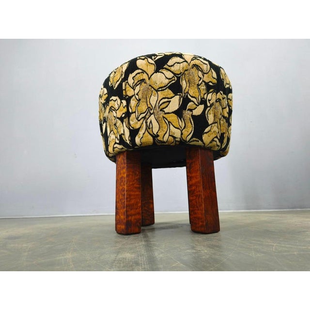 1930s Art Deco Round Stool, Former Czechoslovakia, 1930s For Sale - Image 5 of 10