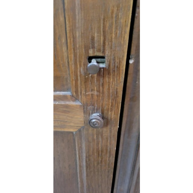 Gothic Military Campaign Confessional in Oak, 1800 For Sale - Image 4 of 14