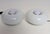 Pair of petite table donut-form lamps (model "Guscio") by Design STL Studio for the important lighting design firm,...