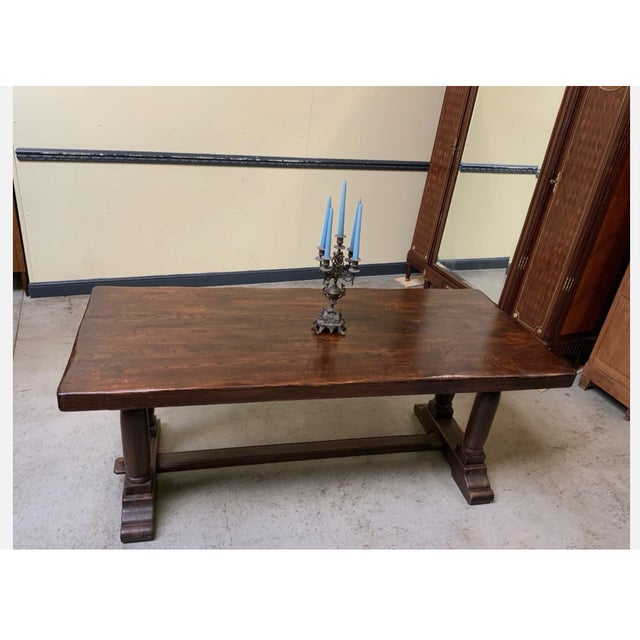 Vintage Monastery Table, 1940s For Sale - Image 3 of 14