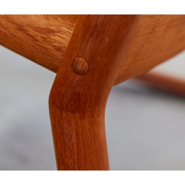 Brown Rocking Chair by Hans Olsen for Juul Kristensen, 1970s For Sale - Image 8 of 18