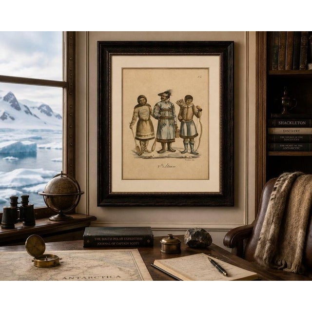 Brodtmann, Nenet, Aleut & Inuit Costume Study, Lithograph, 1816 For Sale - Image 9 of 10