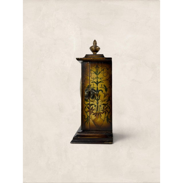 Late 20th Century Vintage English Ornate Mantel Clock For Sale - Image 5 of 6