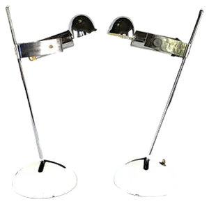 T395 Table Lamps by Robert Sonneman for Luci Italia, 1972, Set of 2