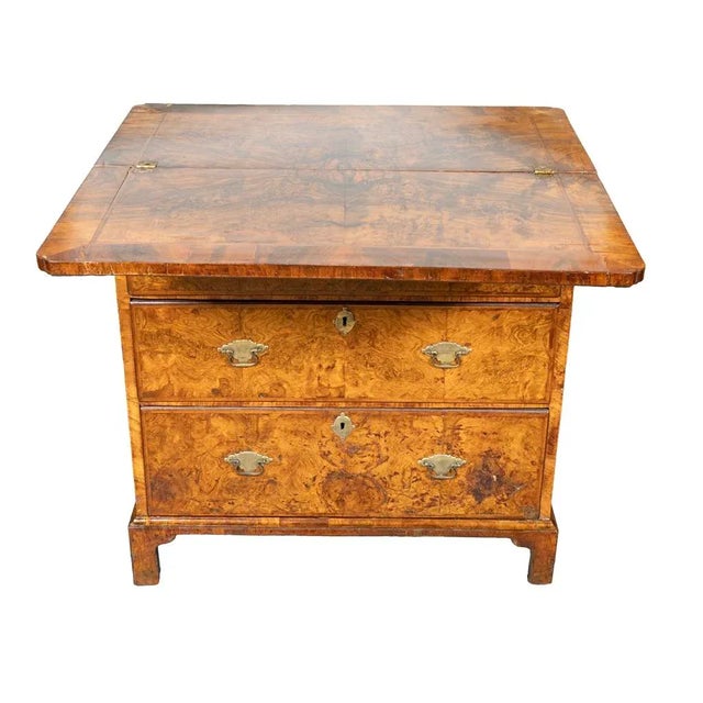 Queen Anne Burr Walnut Bachelors Chest For Sale - Image 10 of 11