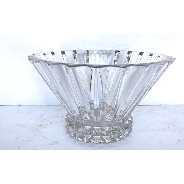 Contemporary Late 20th Century Rosenthal Cllassic Lead Crystal Fluted Bowl For Sale - Image 3 of 10