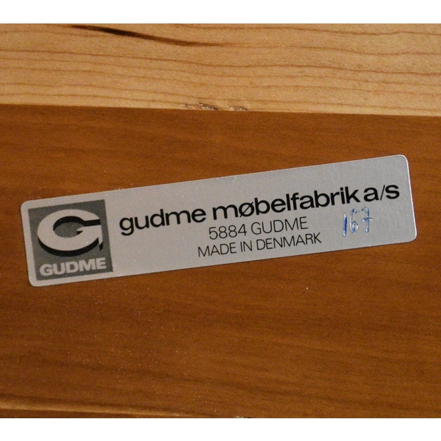 1960s Refinished Danish Modern Oval 114” Cherry Dining Table by Gudme Møbelfabrik For Sale - Image 11 of 11