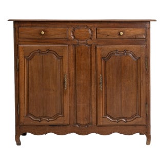 Early 19th Century Oak Louis XV Buffet For Sale