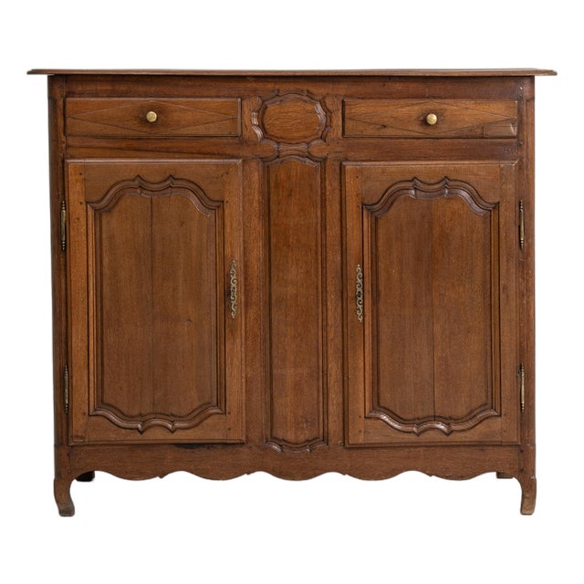 Early 19th Century Oak Louis XV Buffet For Sale