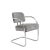 Art Deco Machine Age Bent Aluminum and Platinum Velvet Occasional Chair For Sale - Image 9 of 9