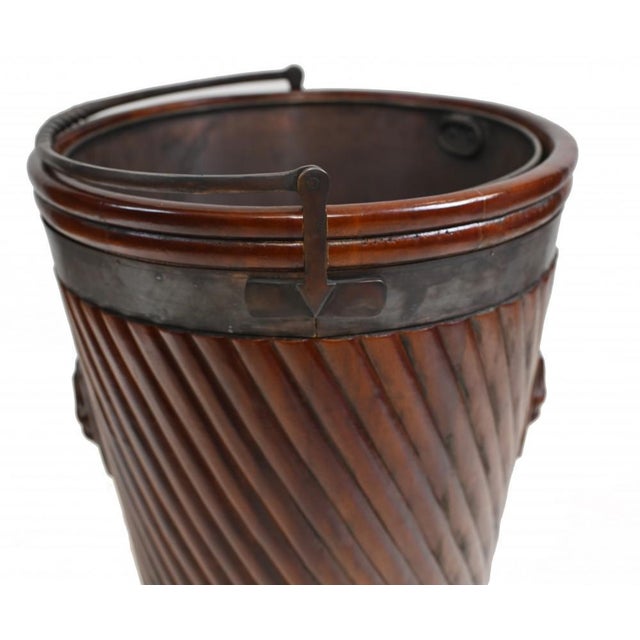 Irish Brass Bucket Planter For Sale - Image 4 of 10