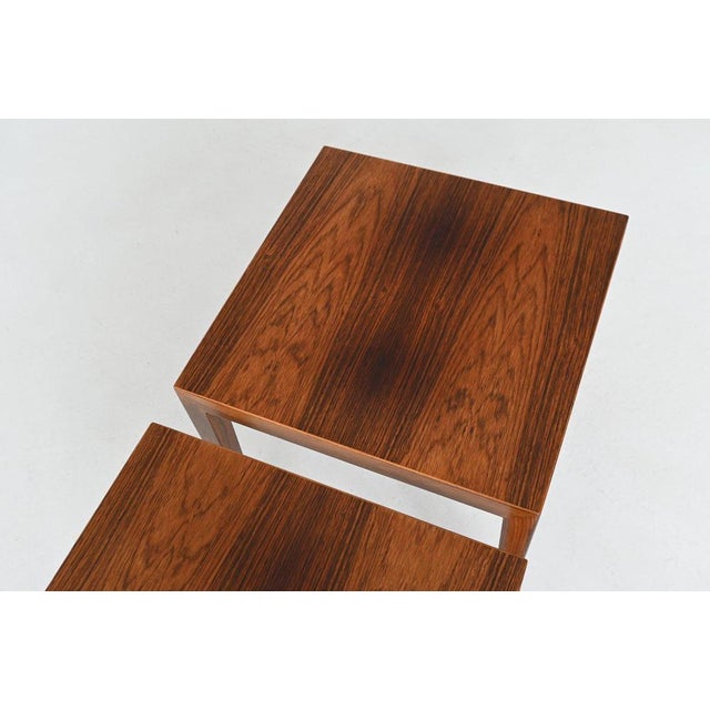 Vintage Danish Side Tables in Rosewood by Severin Hansen, 1960, Set of 2 For Sale - Image 16 of 18