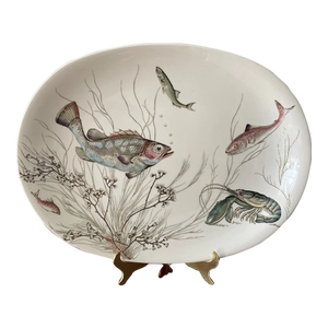 Vintage Johnson Brothers Fish Platter 16" Oval Serving Plate
