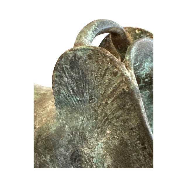 Bronze Antique Spanish Colonial Bronze Slipper Stirrups Pair 19th C South American Estribos For Sale - Image 8 of 11