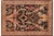 Black Art Nouveau 1990's Pak-Persian Black/Green Wool Rug - 6'1'' X 9'3'' For Sale - Image 8 of 9