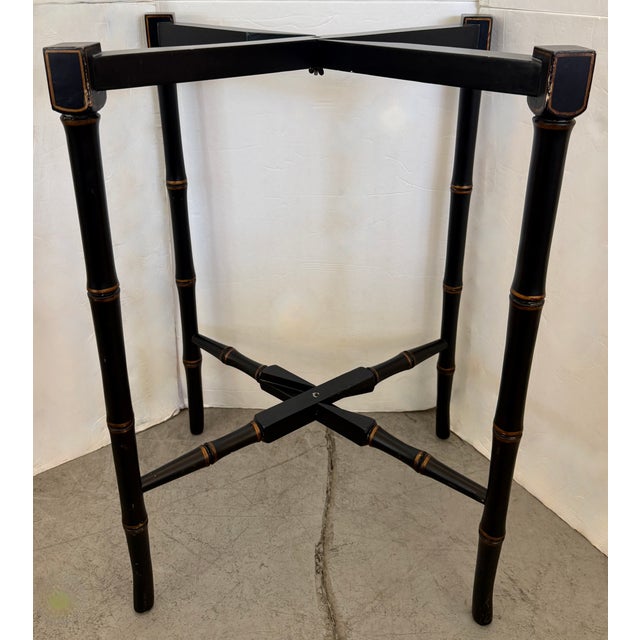 1980's Regency Style Italian Butler's Table For Sale - Image 4 of 9