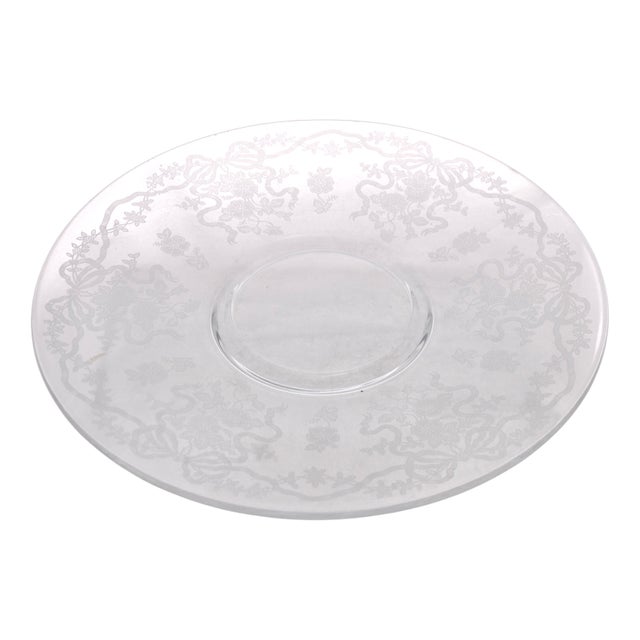 Early 20th Century Fostoria Etched Glass Serveware - 2 PCS For Sale In Chicago - Image 6 of 7
