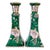 Add a striking splash of color to your tabletop or mantel with this vintage pair of Chinese Famille Verte porcelain...