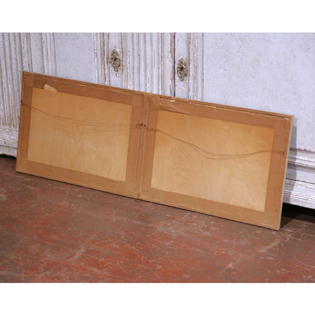 Mid-Century Pair of European Landscape Watercolors Signed Walch, Framed For Sale - Image 18 of 18