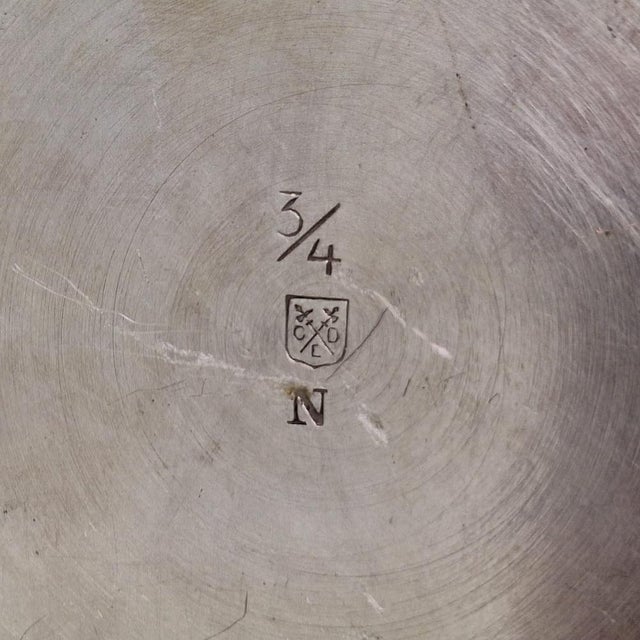 Art Deco Silvered Brass Coffee Set with Tray from Carl Deffner, 1920s, Set of 4 For Sale - Image 4 of 5