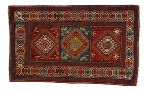 1900s Antique Kazak - 4' X 6'4"