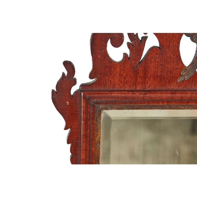 Antique Mahogany Wall Mirror For Sale - Image 3 of 6