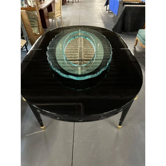 Italian Mid-Century Modern Fontana Arte Oval Glass Mirror or Plateau or Tray For Sale - Image 11 of 12