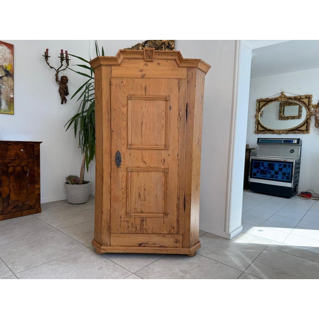 Tyrolean Baroque Biedermeier Farmhouse Cupboard Baroque Cupboard For Sale - Image 4 of 18