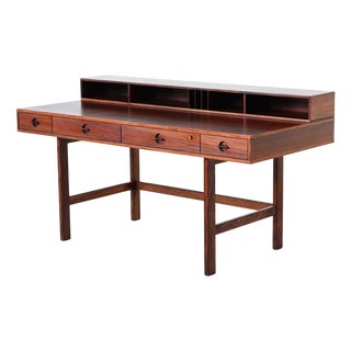 Flip-Top Partners Desk in Rosewood by Peter Løvig Nielsen for Løvig, Denmark, 1960s For Sale