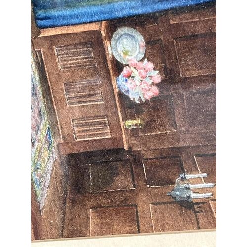 M Bateman, Grand Hall, Watercolor For Sale - Image 7 of 10
