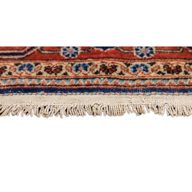 Textile Antique Dabir Kashan Rug 4'2'' x 6'5'' For Sale - Image 7 of 12