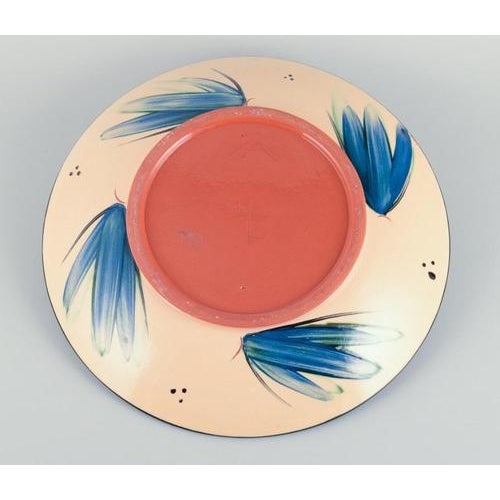 1960s Large Ceramic Bowl with Floral Motifs by Heidi Fournier for Kähler, Denmark, 1960s For Sale - Image 5 of 7