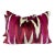 Schumacher "Kashgar Ikat" in Ruby/Plum 18"x24" Pillows-a Pair For Sale