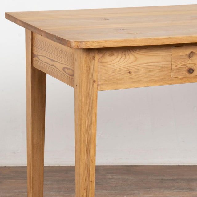 19th Century Swedish Pine Side Table With Drawer For Sale - Image 6 of 11