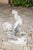French Painted Lead Lifesize Crowing Rooster Sculpture on Base, circa 1920 For Sale - Image 11 of 12