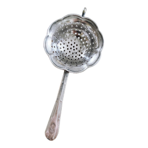 1920s Silver Plated Tea Strainer From Hong Kong & Shanghai Hotels