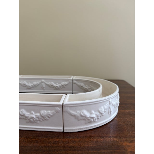 Ceramic 1960s Ardalt Neoclassical White Porcelain Venetian Garden Centerpiece For Sale - Image 7 of 11