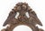 Black Forest Carved Walnut Wall Mirror, 19th century, with circular mirror surrounded by floral motif and fruit basket...