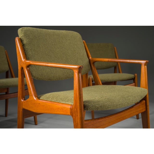 1960s Danish Ella Chairs in Teak attributed to Arne Vodder for Vamo Sønderborg, 1960s, Set of 6 For Sale - Image 5 of 18