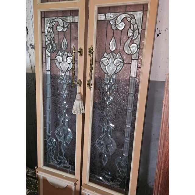 Doors-Shutters With Beveled and Stained Glass Panels For Sale - Image 11 of 11