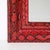 Mid-Century Modern Mid-Century Molding Mirror in Red & Black Python Leather by Karl Springer For Sale - Image 3 of 16