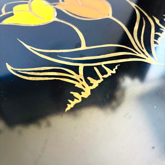 Mid 20th Century Vintage Couroc Tulip Tray For Sale - Image 5 of 9